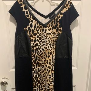 Black and leopard dress!